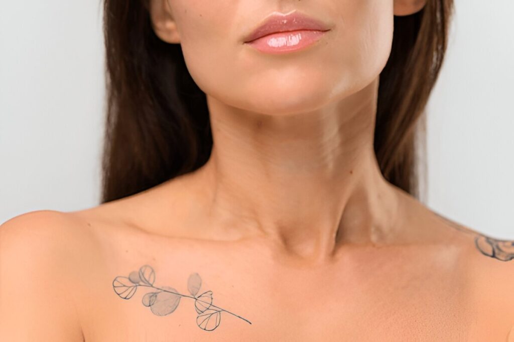 Shoulder tattoo prices example on upper arm