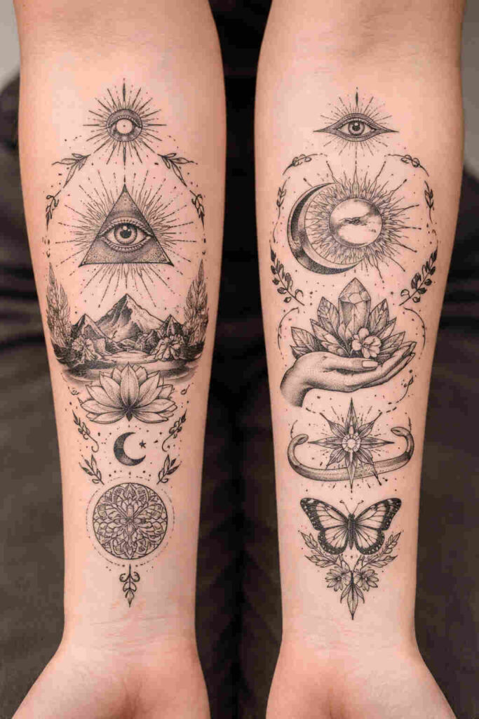 Symbolic Forearm Tattoos for Meaning