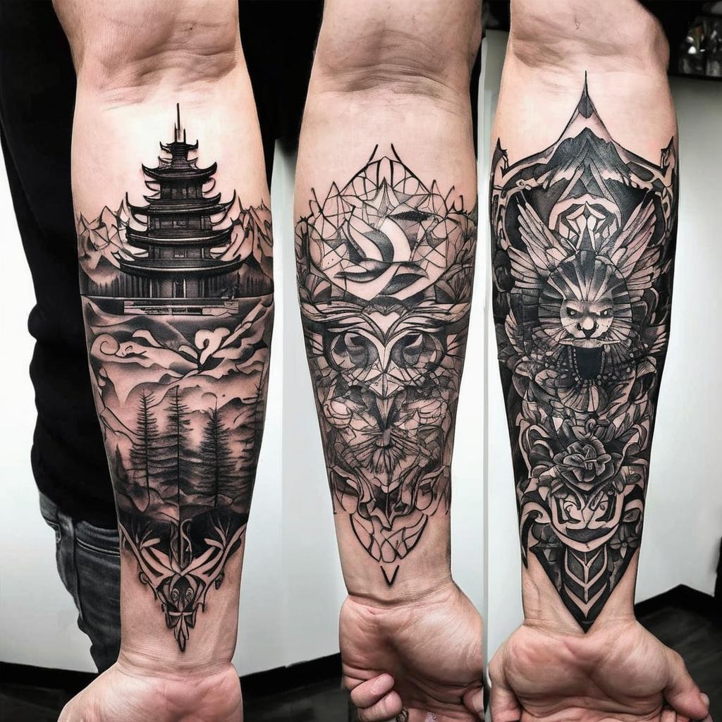 Symbolic Inner Forearm Tattoos for men