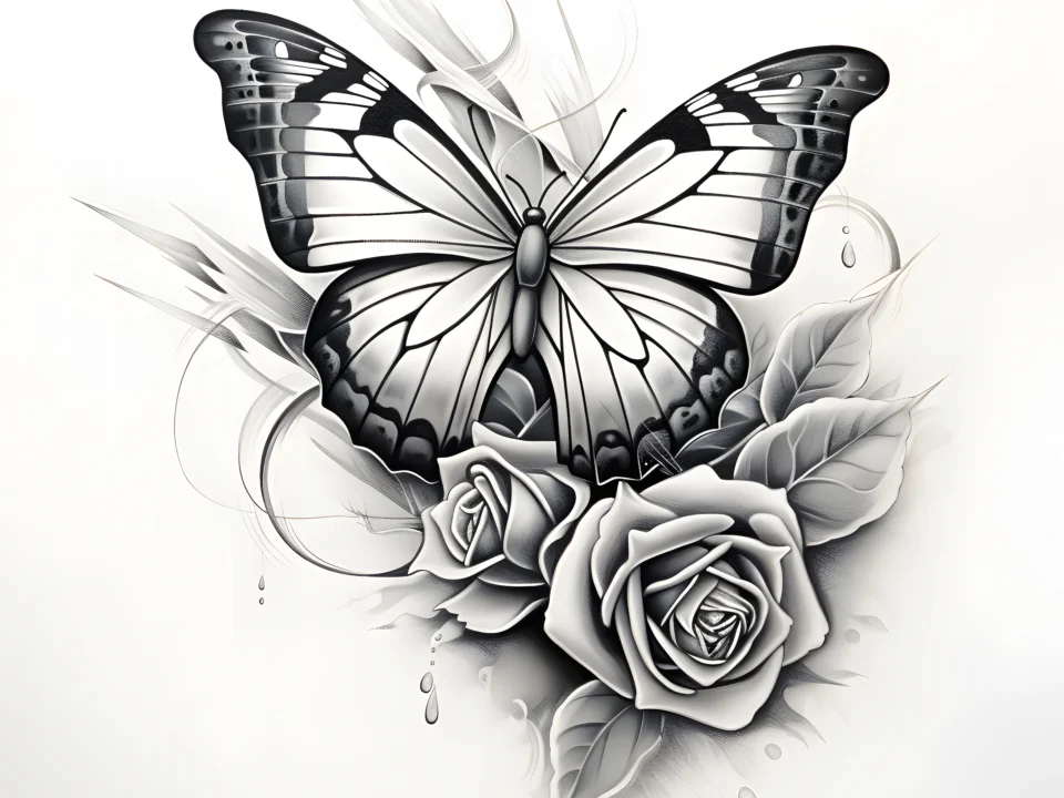 black butterfly tattoo meaning strength remembrance and mystery
