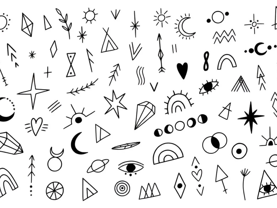 geometric small tattoos for men simple