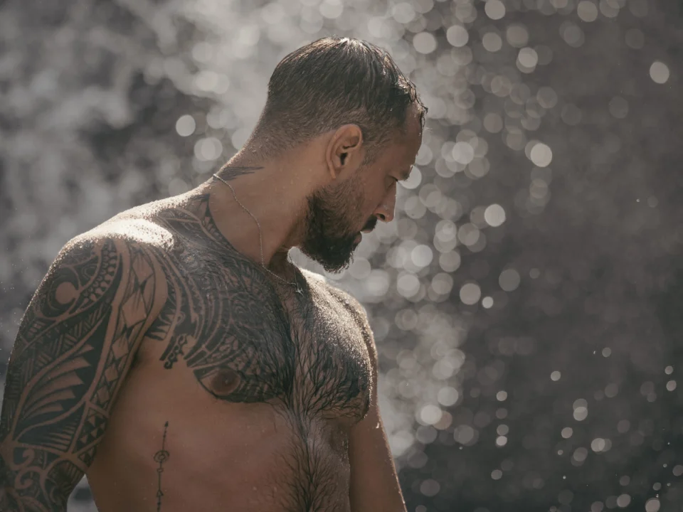 hawaiian flower tattoo