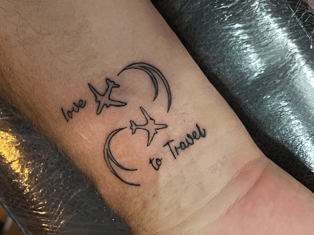 minimalist forearm tattoo designs for men simple line style