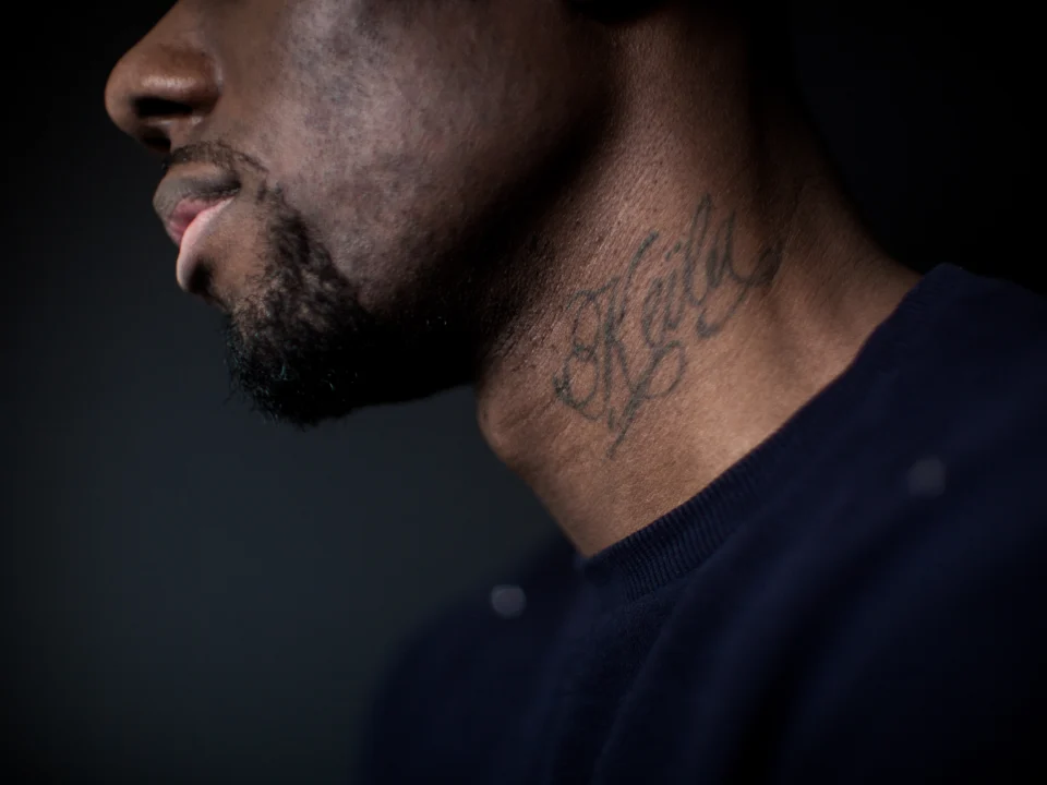 small neck tattoo ideas for men minimal