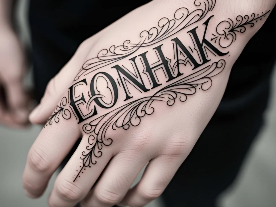 small tattoo ideas for men hand placement