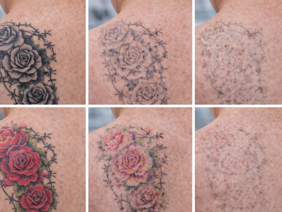 tattoo removal based on ink color comparison