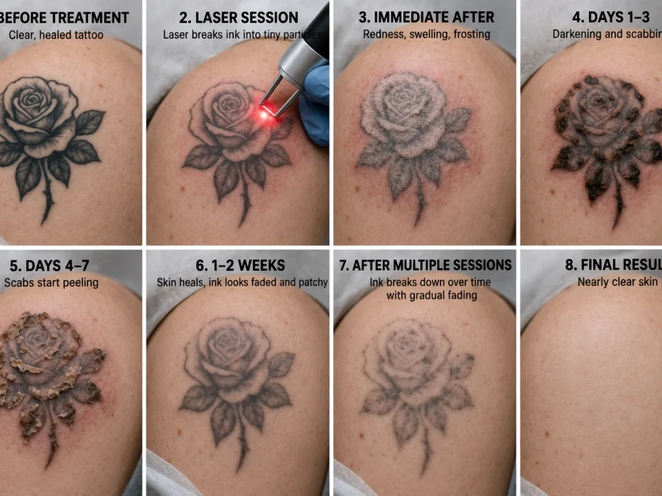 full tattoo removal process timeline guide