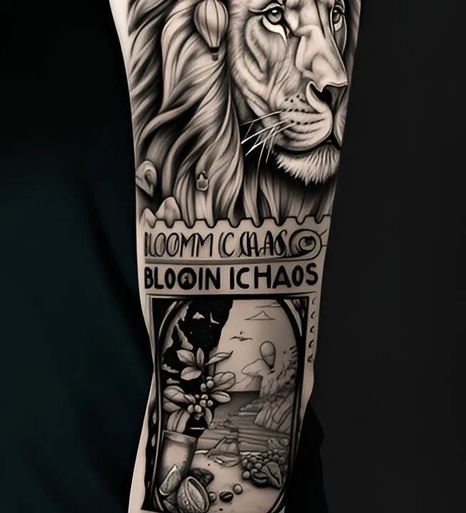 Traditional sleeve filler ideas with stars and webs