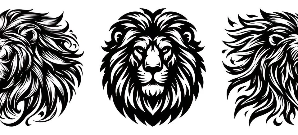chest tattoo ideas for guys lion design