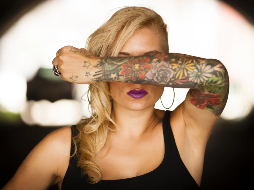 Floral tattoo filler ideas for women sleeve and small gap design