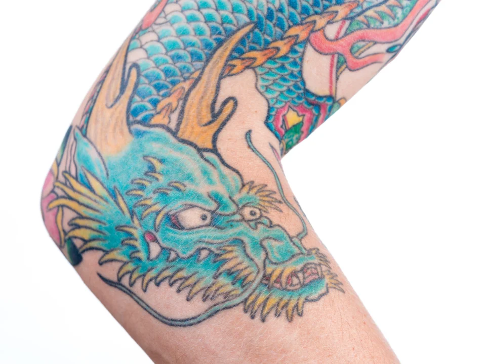japanese elbow tattoo ideas
