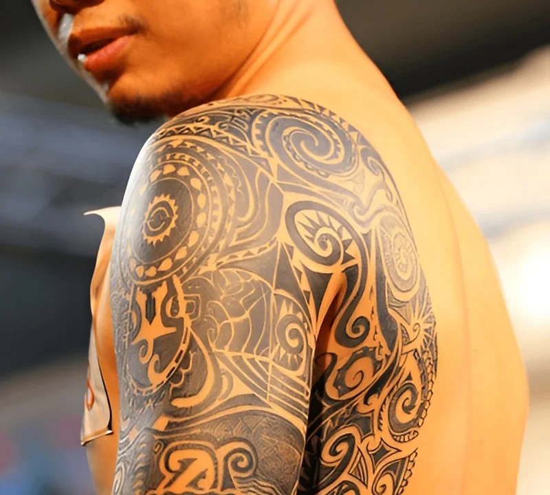 minimalist half sleeve tattoo ideas for men clean linework