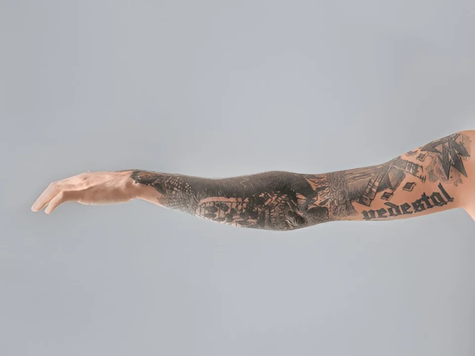 half sleeve tattoo ideas for men forest and nature design