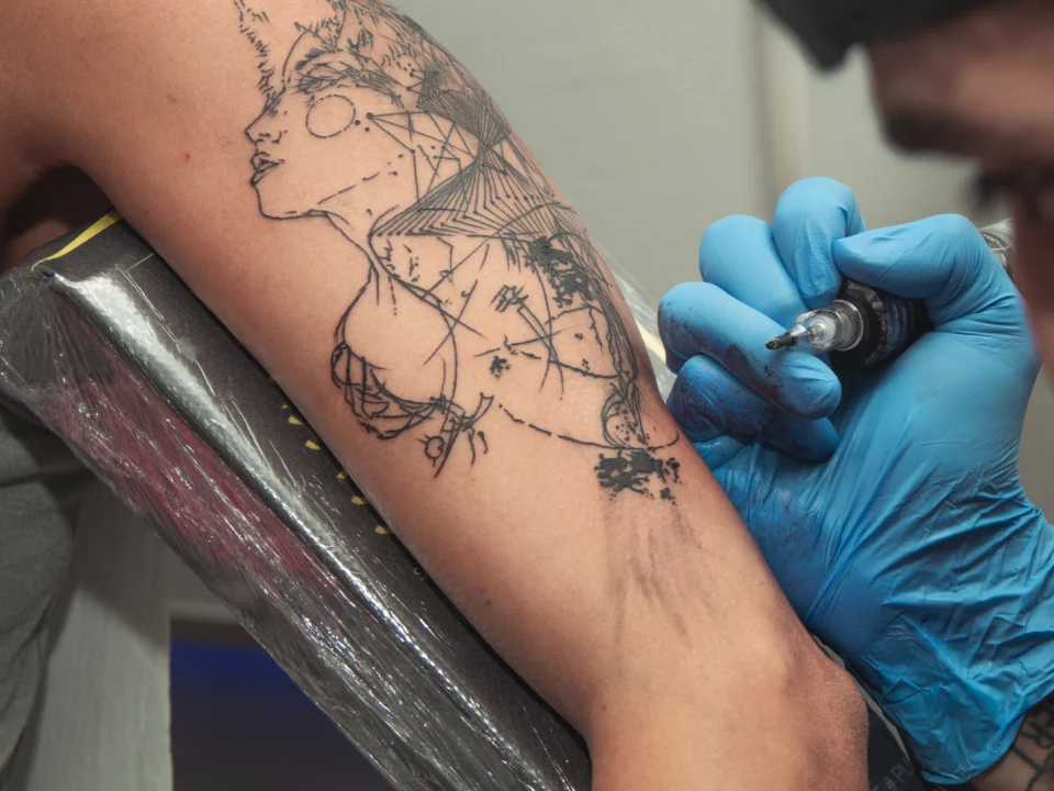 Fine line tattoo filler for female minimalist and elegant style