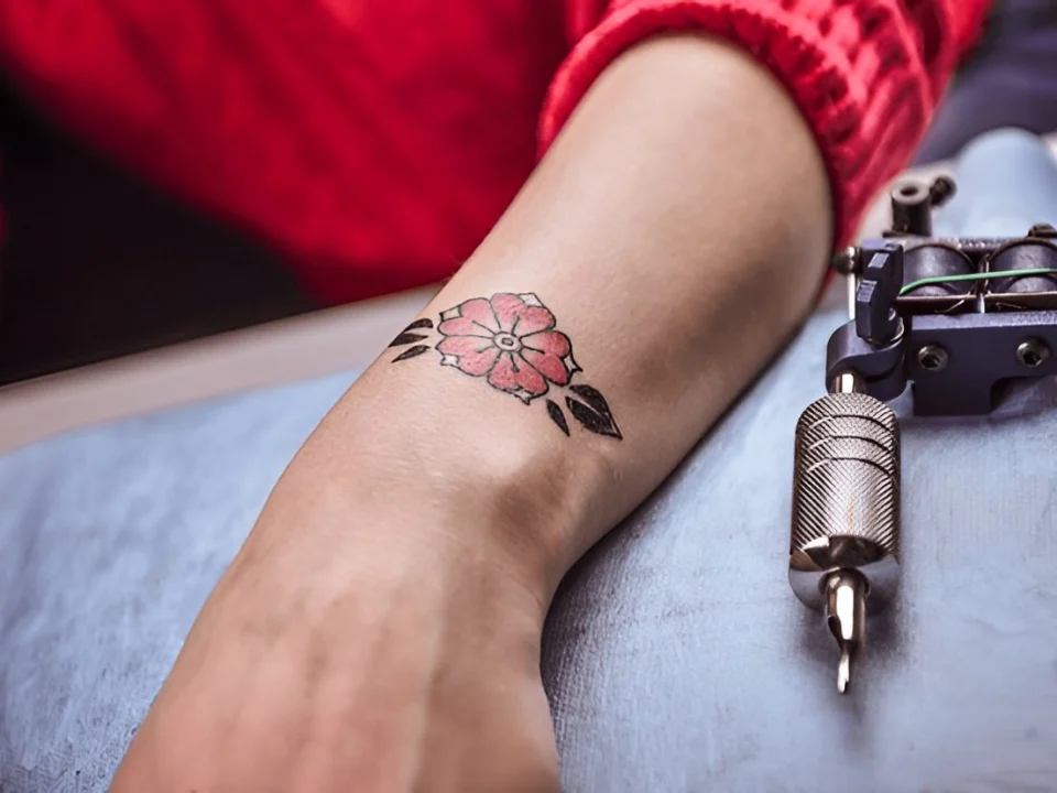 rose half sleeve tattoo ideas for men traditional flower tattoo