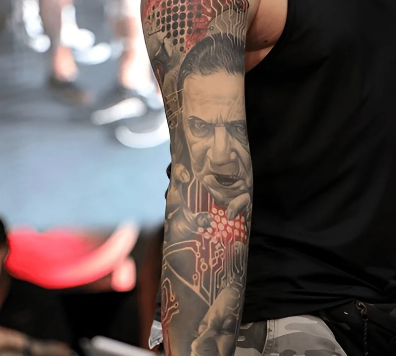 tattoo sleeve filler ideas for men detailed half sleeve design