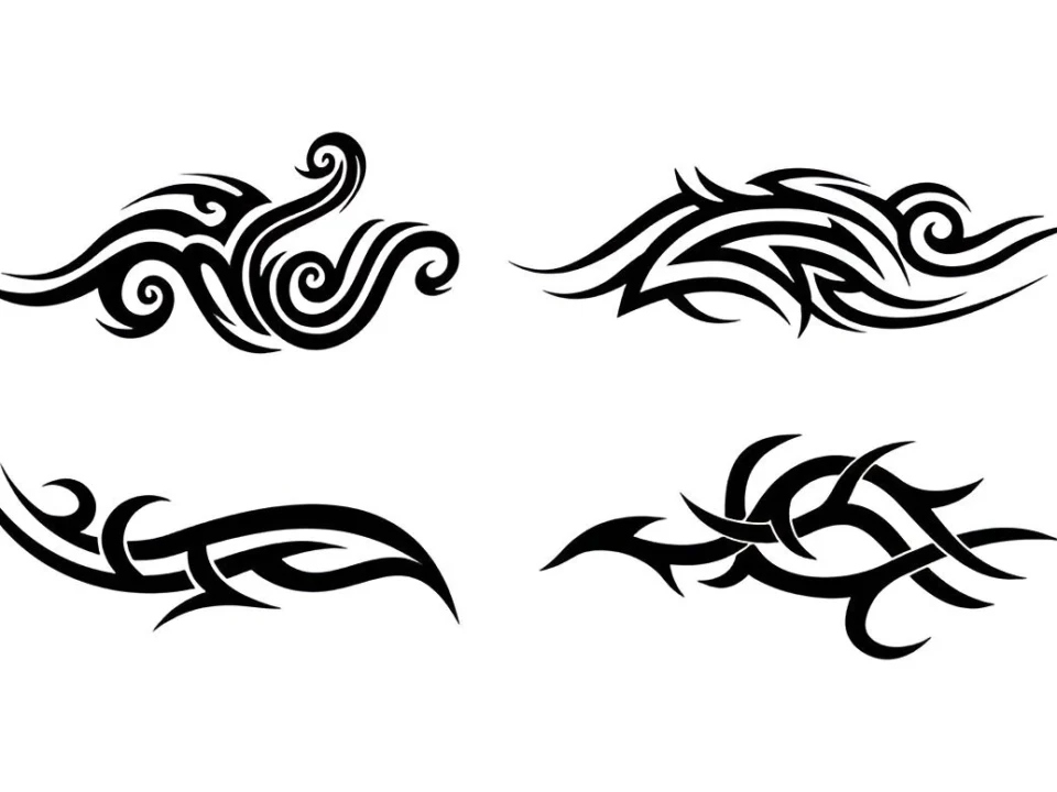 traditional chest tattoo ideas for guys with swallow and dagger design