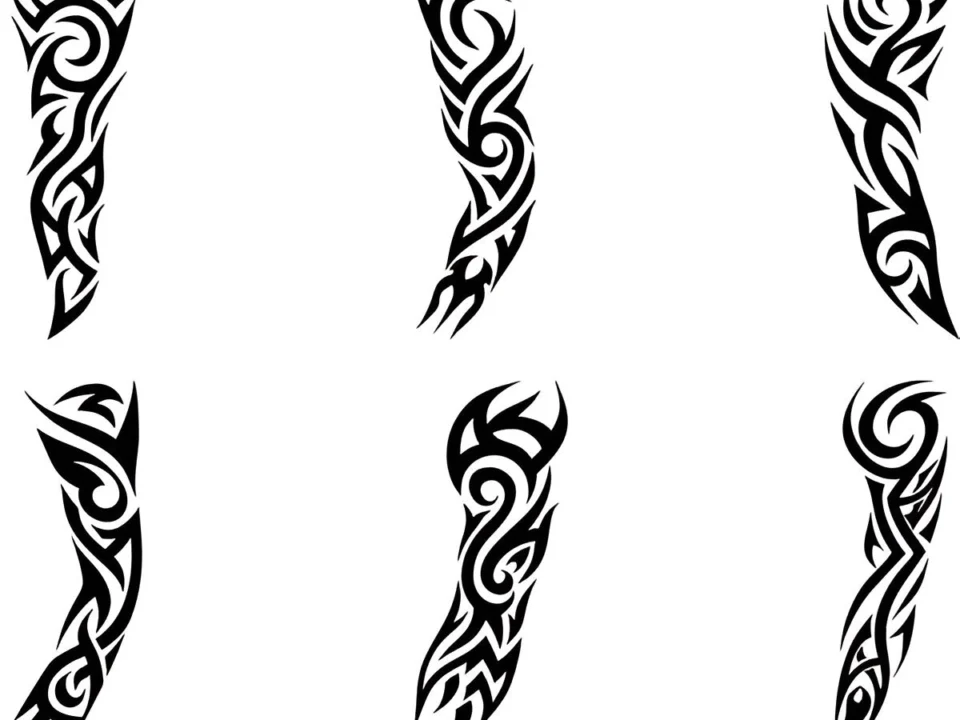 traditional star filler tattoo sleeve