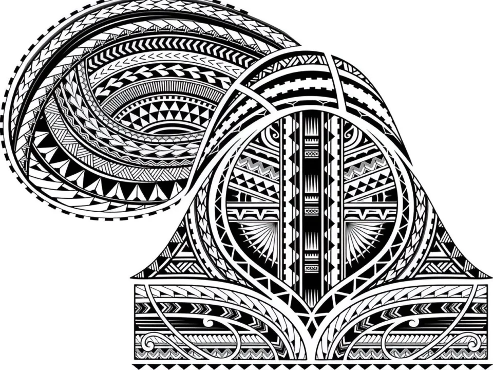 tribal chest plate tattoo ideas for men