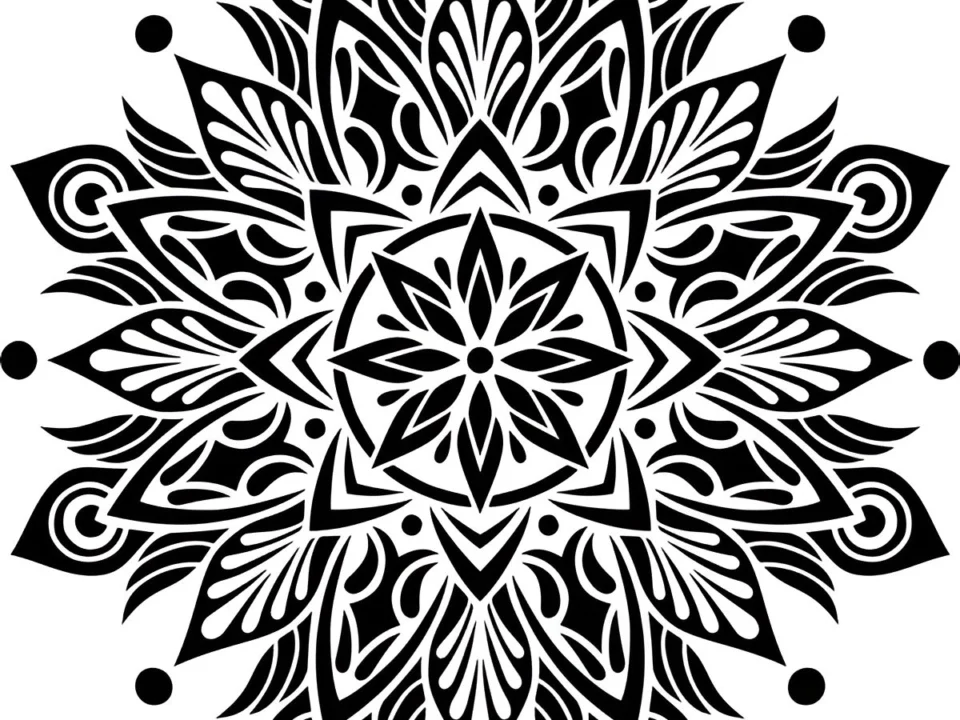mandala tattoo stencil design