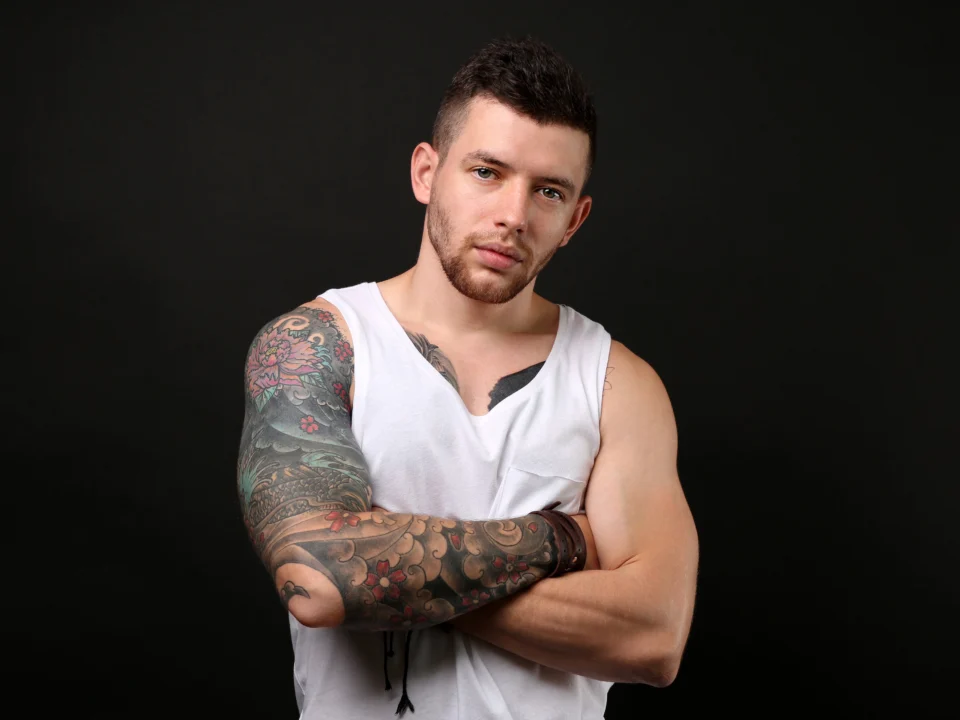 modern forearm tattoo sleeve design for men