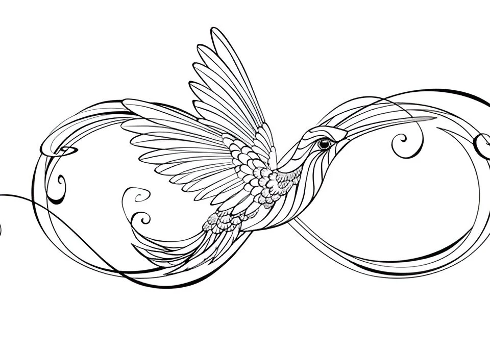 outline tattoo stencil design