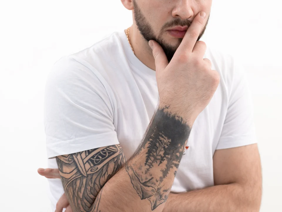 small forearm tattoos for men minimalist symbol tattoo