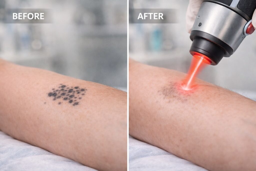tattoo removal before and after results real example