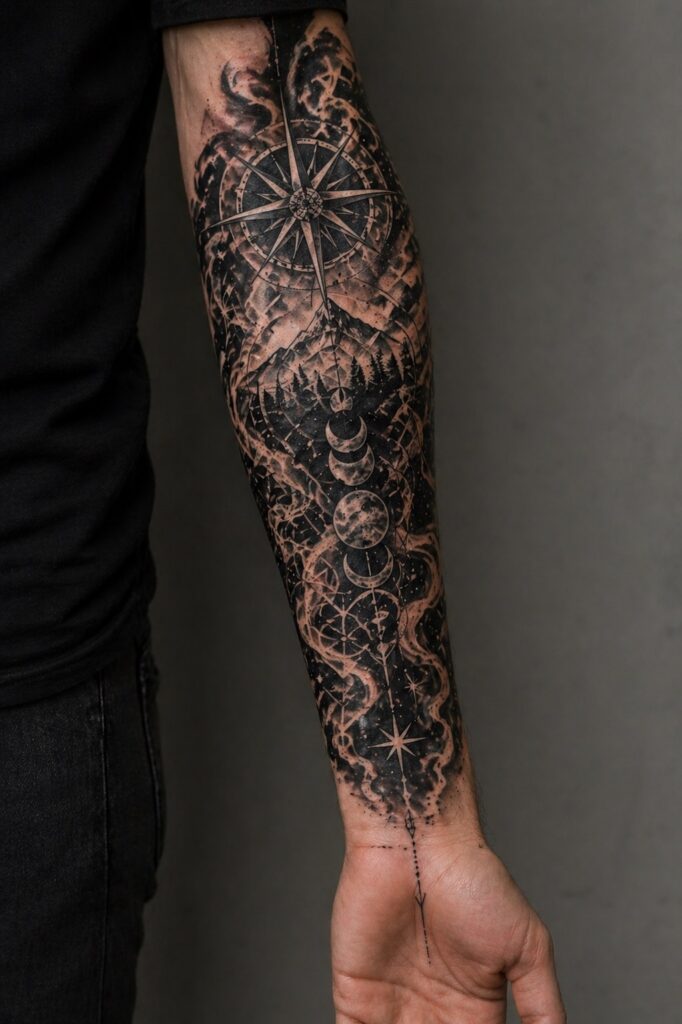 forearm tattoo sleeve filler ideas men