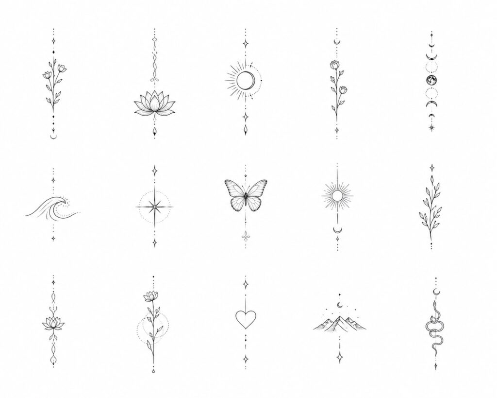 fine line tattoo designs for women elegant minimalist tattoos