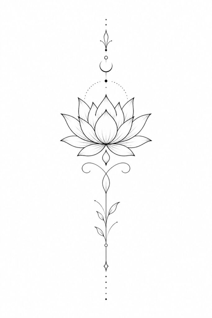 lotus flower tattoo meaning spiritual design for women