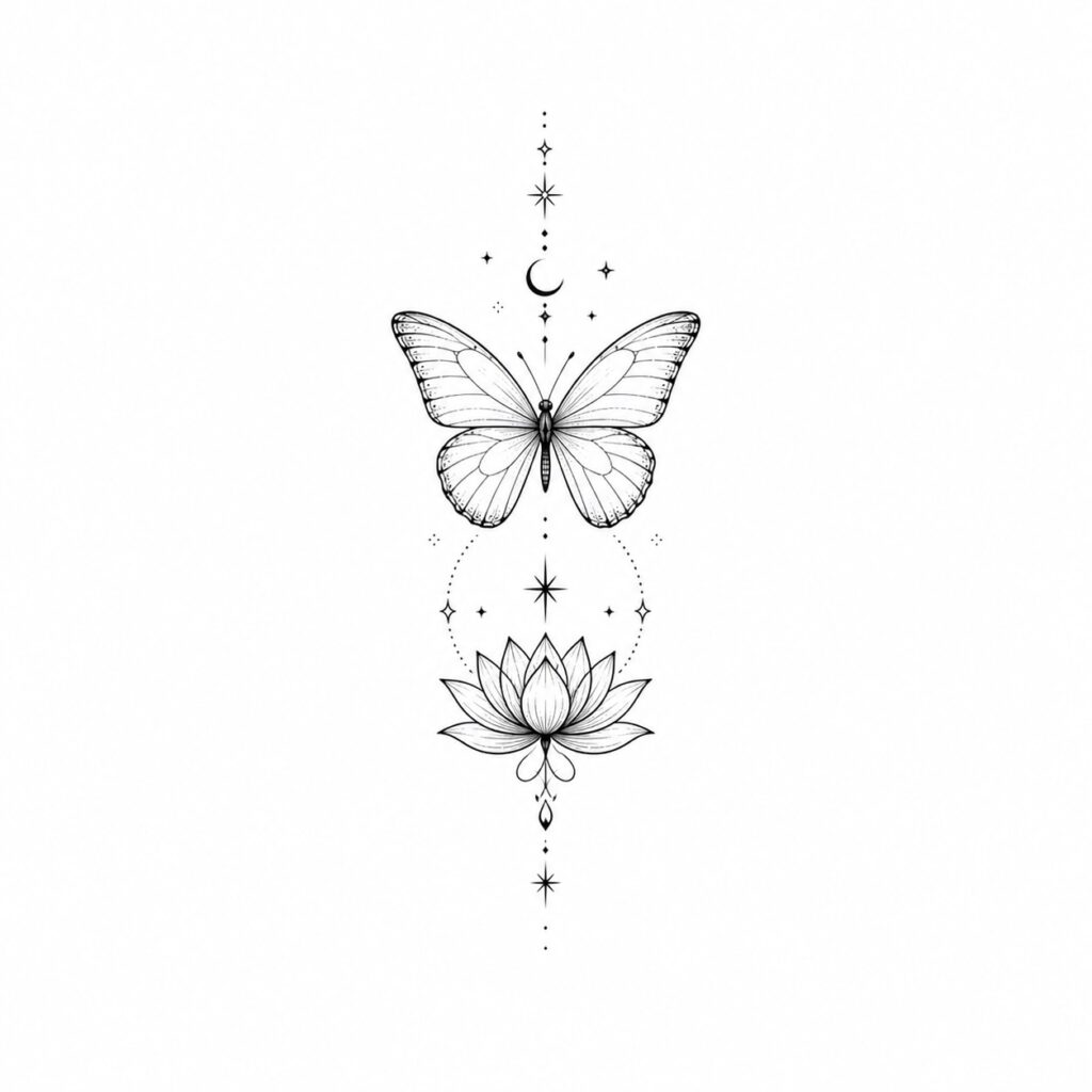 small butterfly tattoo for women with deep meaning transformation design