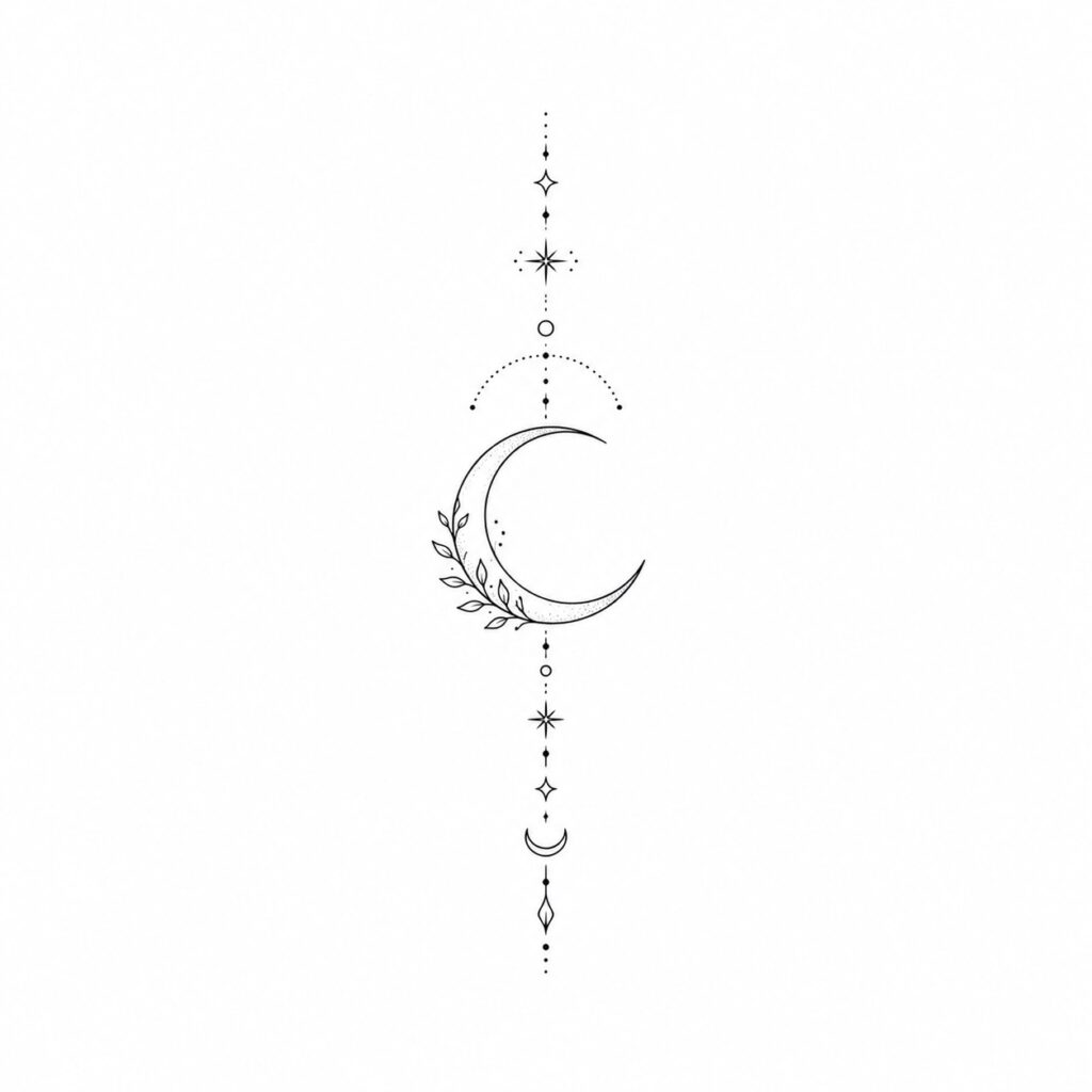 spiritual meaningful tattoos for women moon and symbol tattoo
