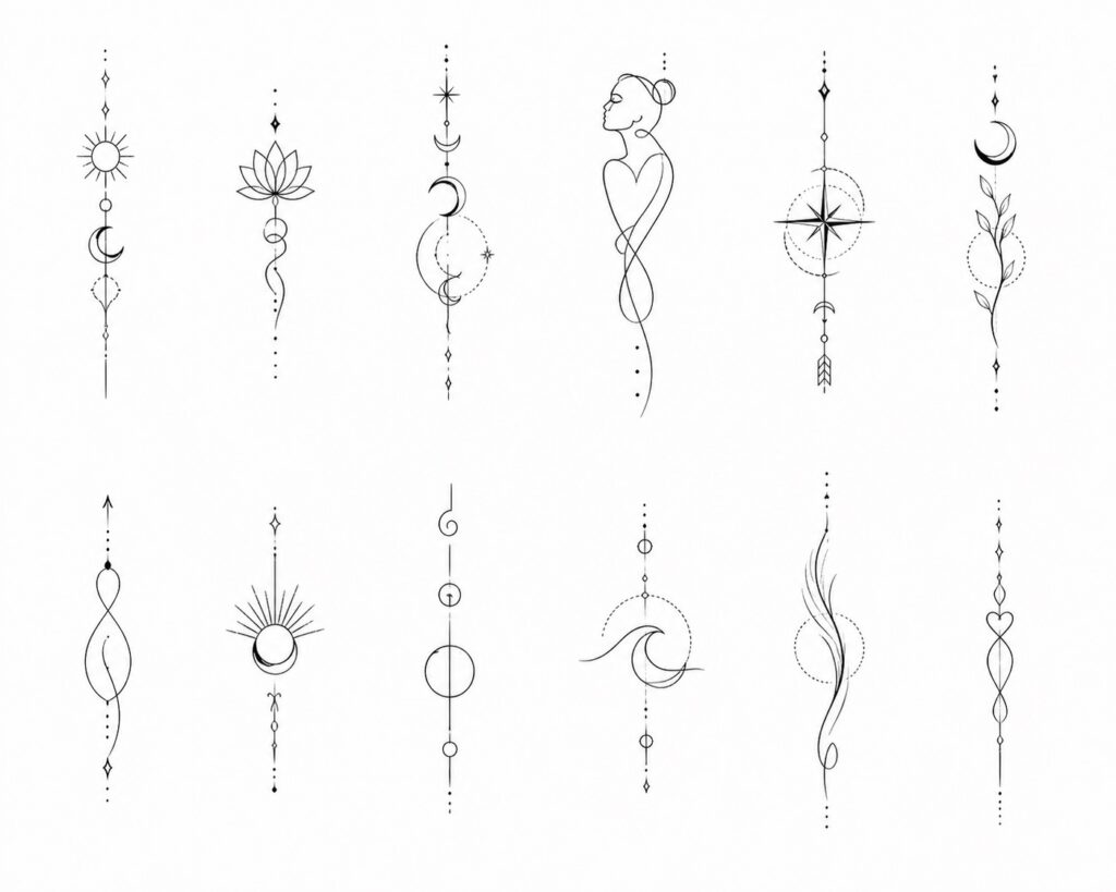 unique tattoo ideas for women symbolic minimalist design