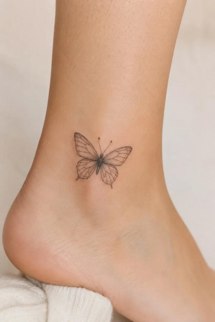 Cute Butterfly Tattoo Ideas Women Fine Line Wrist Ankle cute butterfly tattoo ideas for women small fine line wrist ankle