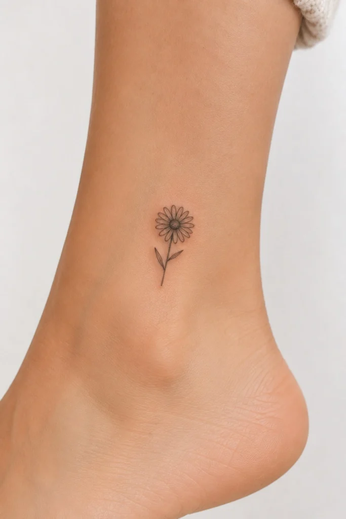 cute flower tattoo ideas for women sunflower daisy lavender wrist ankle