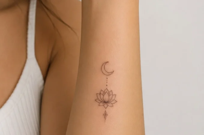 meaningful tattoo ideas for women 2026 fine line lotus moon butterfly