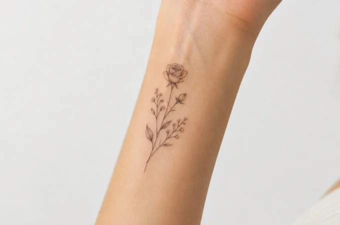 small tattoo ideas for women 2026 delicate floral wrist forearm